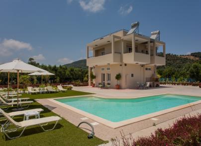 Villa nested on a green environment in Chania area